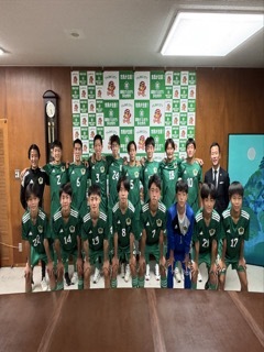 写真：表敬訪問（FCオリベ多治見）