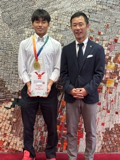 写真：U18男子ホッケー日本代表選手表敬訪問