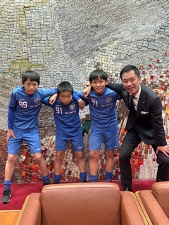 写真：JFA第49回全日本U-12サッカー選手権大会出場選手表敬訪問