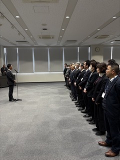 写真：仕事納め式