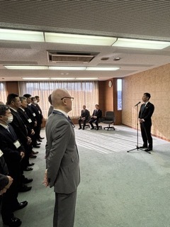 写真：仕事始め式