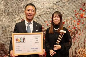 写真：令和8年2月阿南杏佳さん表敬訪問の様子