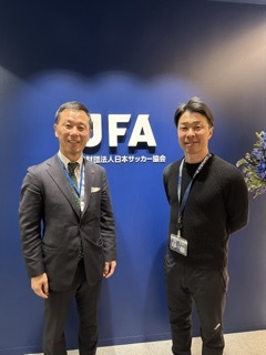 写真：面談（日本サッカー協会）