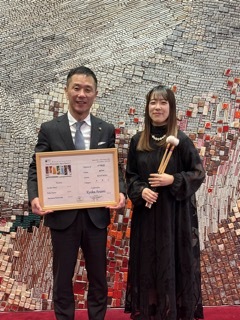 写真：表敬訪問（第22回イタリア国際打楽器コンペティション）