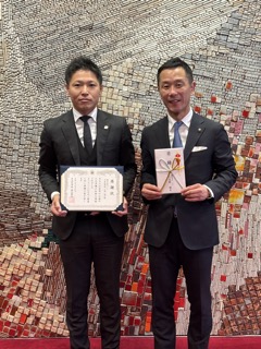 写真:感謝状贈呈式(寄附:株式会社ノア)