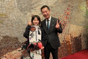 写真：令和8年3月10日全日本スノーボード選手権大会出場者表敬訪問