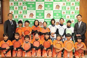 全国小学生ソフトテニス大会出場