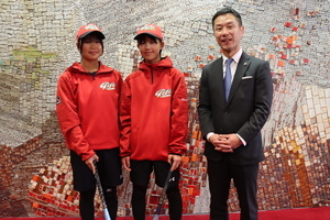 写真:令和8年3月23日全日本中学生女子ソフトボール大会出場者表敬訪問の様子