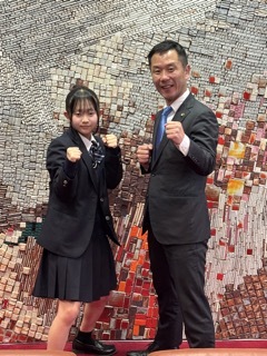 写真：表敬訪問（第29回全国高等学校少林寺拳法選抜大会）