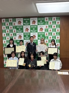 写真：表敬訪問（インフラマネジメントテクノロジーコンテスト2025、高専GCON2025）