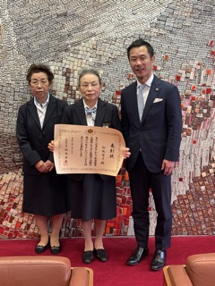 写真：表敬訪問（令和7年度社会教育功労者表彰受賞報告）