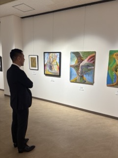 写真：「たじみ美の会」絵画展