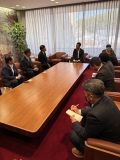 写真:面談(名古屋市環境局長)