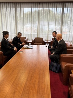写真：面談（カゴメ執行役員名古屋支店長）
