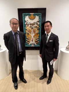 写真：視察（加藤幸兵衛展）