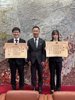 写真：表敬訪問（令和8年度文部科学大臣表彰創意工夫功労者賞：明和工業株式会社）