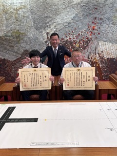 写真：表敬訪問（令和8年度文部科学大臣表彰創意工夫功労者賞）