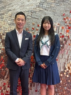 写真：面談（愛知淑徳高等学校3年生）