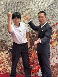 写真:表敬訪問(第73回NHK杯全国高校放送コンテスト)