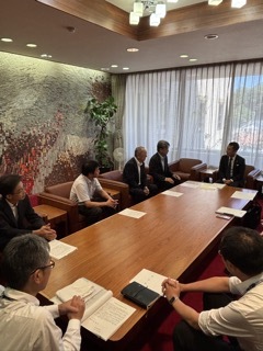 多治見市建設工業会から要望を受ける様子