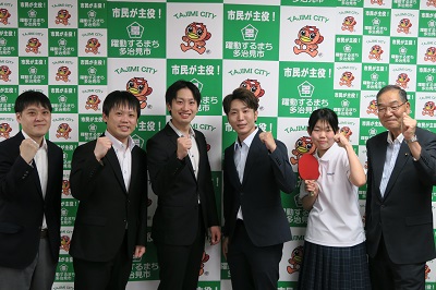 卓球表敬訪問