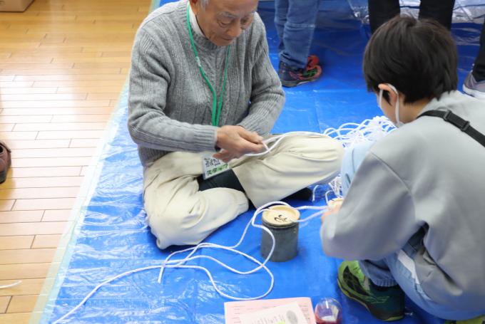 竹を使った遊び道具つくり