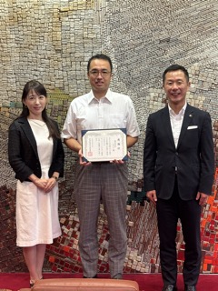 感謝状贈呈式（株式会社カカム）