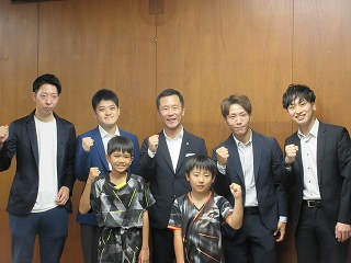 240628_表敬訪問（バタフライ第43回全日本クラブ卓球選手権大会、全農杯2024全日本卓球選手権大会出場者）