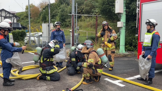 かもしょうぼうかつどうのようす