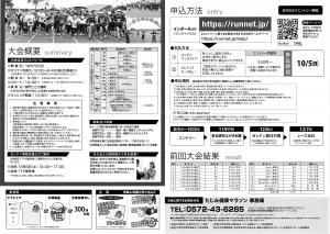 たじみ健康マラソン2025裏面